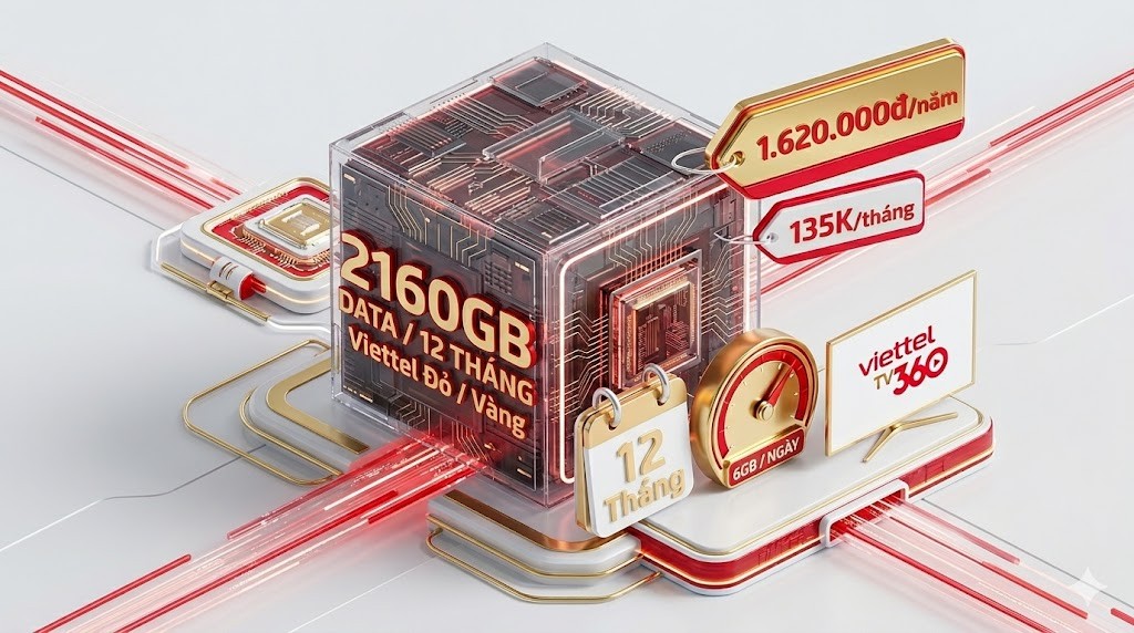 Giải trí đỉnh cao không lo hết mạng: sim data Viettel 12 tháng 6gb/ngày