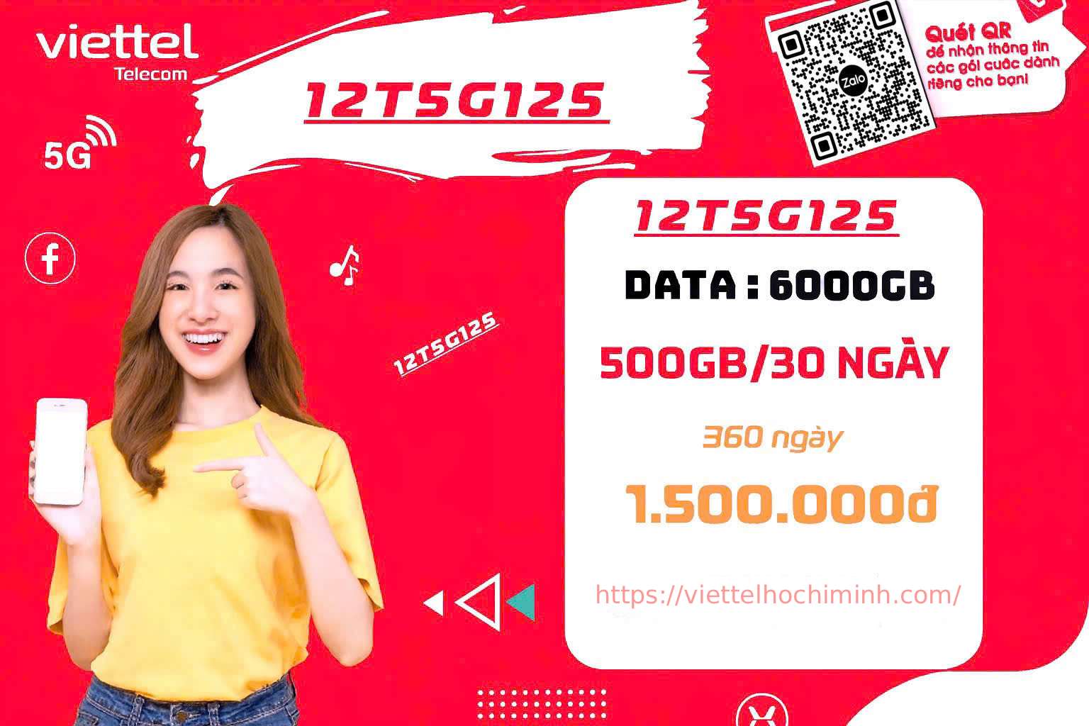 Tự do lướt web không giới hạn sim data Viettel 12 tháng siêu ưu đãi 500gb/tháng